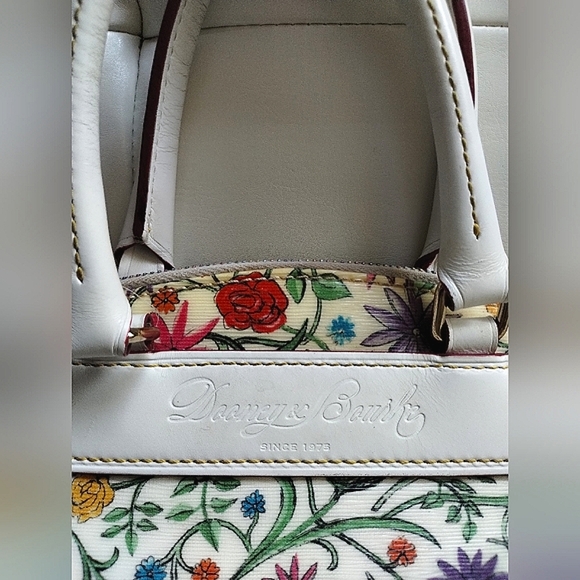 Rare Vintage Dooney & Bourke Italian Vacchetta Satchel Convertible - Picture 15 of 16